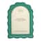 Cadre de table ondulé vert en forme d’arche de 4 po x 6 po, Trouvailles fabuleuses d’Ashland
